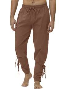 Mittelalter Halloween Kostüm für Herren, Cosplay Renaissance Viking Hose