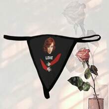 [DIY] 可定制男士丁字裤内裤，带有照片/肖像的个性化内裤，新奇搞笑礼物，轻质透气快干舒适面料，送给朋友/伴侣/爱人、派对/生日的礼物 - 彩色 - 查看 2