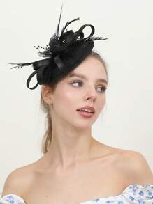 Elegant Ladies Small Hat, British Retro Photo Shoot Headdress, Aristocratic Clothing Shanghai Nightclub Headdress, Derby Hat, Ball Gown, Bridal Wedding Photography Accessories