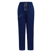1 Conjunto Roupa de Mulher Manga Curta com Zíper Gola Alta, Uniforme de Serviço Feito de Tecido de Poliéster Fosco, Uniforme de Enfermagem de Ajuste Folgado Adequado para Trabalho Hospitalar
