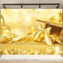 The Polyester Fabric Banner For Graduation Celebration Is Perfect As A Photography Background And Party Decoration. Suitable For Classrooms, Living Rooms, And Bedrooms As An Elegant Background For Party Supplies.