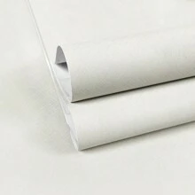 1 Cuộn Giấy dán tường màu trơn có họa tiết dệt kim tự dính, Chất liệu lá PET - Giấy tiếp xúc chống thấm nước và chống ẩm, Có thể bóc và tháo rời, Nhãn dán trang trí nhà, Dễ dán, Màu kem trắng/Trà sữa/Cam/Xanh lá/Xanh lam, Dùng cho tủ, bàn, giá sách, Cải tạo đồ nội thất, Phòng ngủ, Phòng khách, Bảo vệ & trang trí tường bếp, Kích thước 40/60/80*300/500/1000cm - Nhiều màu - Xem 30