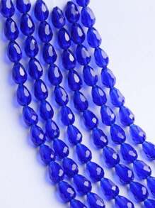 50pcs Crystal Glass Water Drop Beads For DIY Handmade Jewelry Making