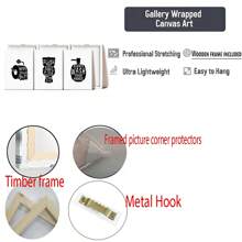 3 lienzos pintados y carteles para el baño, listos para colgar, arte con lemas recordatorios para el baño y el inodoro, decoración del hogar, arte de pared, decoración de habitación, arte de pared del hogar, impresiones de alta definición, regalo ideal - Material de lienzo (enmarcado)