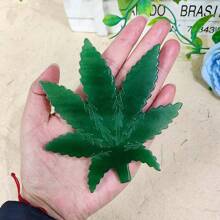 天然绿色东陵石石英水晶叶雕像石工艺品手工雕刻绿石枫叶疗愈灵气家居装饰礼品
