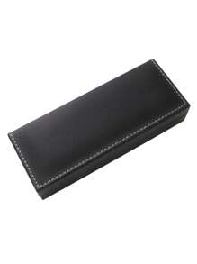 高品质钢笔盒精致 PU 材质笔盒创意商务礼品纪念品笔盒学校办公用品新品 - 彩色 - 查看 5