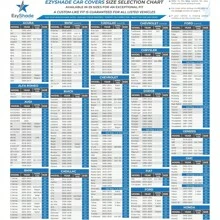 EzyShade 10-Layer Car Cover Waterproof All Weather. See Vehicle Size-Chart For Accurate Fit. Outdoor Full Exterior Covers For Automobiles Sedan Hatch SUV Rain Sun Protection. Size A5 (See SizeChart)