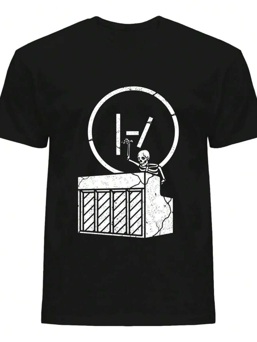 Camiseta Twenty One Pilots 10  Tejido Transpirable 220g algodón pesado - Negro - Ver 1