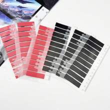 200 Sheets/1200 Sheets Black & Red Index Sticky Notes, Transparent PET Convenient Bookmarks For Students,School Supplies,Back To School - Multicolor - View 12