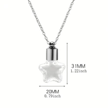 1 Peça Colar Gargantilha de Jóia Unissex com Pingente de Frasco de Perfume de Cristal Abrível em Gota D'água e Frasco de Sangue, DIY