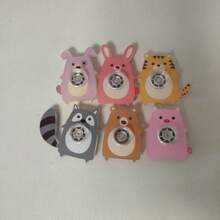 1 pieza/3 piezas/5 piezas Nuevo juguete giratorio de acrílico con diseño de animales, entrega de color aleatorio, juguete anti-estrés