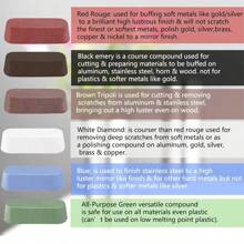 Metal Polishing Buffing Compound Sets 24oz 6Pcs (4oz Each) Polish Rouge For Aluminum Stainless Steel Jewelry From Course To Fine Polish Compound Bar - Multicolor - View 3