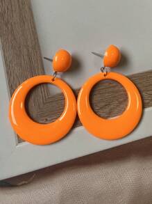 1 par de pendientes multicolor y pendientes versátiles de estilo retro europeo para fiestas de vacaciones