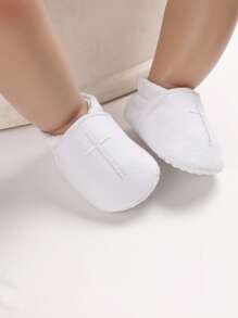 Infants & Toddlers Soft-Bottom White Christening Shoes, Unisex Infant Sneakers