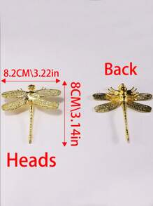 4 piezas de tiradores de gabinete de estilo moderno estadounidense en color dorado, adecuados para gabinetes, cajones, armarios, alacenas, cómodas, estantes para zapatos, hechos de material de cobre puro. Incluye tornillos. - Dorado - Ver 7