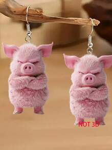 925 Silver 2D Flat, 1 Pair Of Cute And Charming Cartoon Dinosaurs, Earrings Pendant Earrings, Suitable For Women's Christmas Clothing, Christmas Gifts, Women's Autumn And Winter Jewelry, Fashionable Pendant Earrings - Autumn Design, Stainless Steel Hooks, Very Suitable For Thanksgiving And Holiday Shoppers