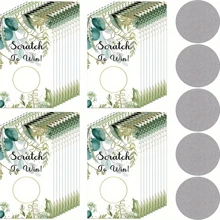 24 piezas Tarjetas rascables de lotería creativas para fiestas de cumpleaños, juegos DIY, calcomanías para revelación de sexo, tarjetas rascables personalizadas, artículos interactivos festivos, regalos de cumpleaños, decoraciones navideñas
