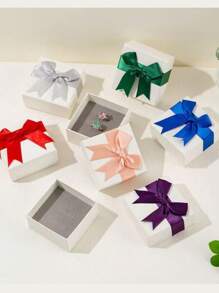 1 Pc Korean Style Gift Packaging With Bow-Knot & Chiffon Ribbons, Suitable For Valentine's Day Decor, Wedding Accessories DIY Birthday Decorations Party Decorations Gift Bags