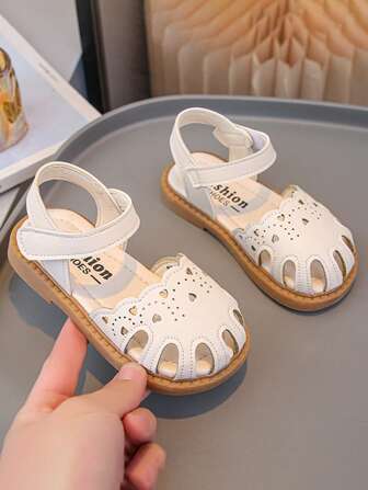 1 Pair Girls Woven Open-Toe Sandals, New Summer 2021 Princess Children Soft Anti-Slip Popular Sandals