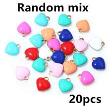 10-20pcs 9x8mm Enamel Small Heart Charms Pendant Stainless Steel DIY Jewelry Making Accessories Findings For Bracelet Earrings - Heart - View 14
