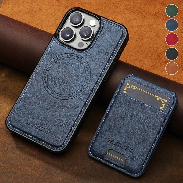Funda magnética 2 en 1 compatible con iPhone, Samsung y Galaxy con bloqueo FRID