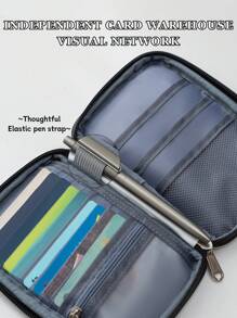 1pc RFID Blocking Passport Holder, Waterproof Travel Document Organizer With Card Slots