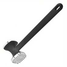 Stainless Steel Meat Tenderizer, Portable Meat Hammer With Comfortable Handle, Heavy Duty Manual Hammer For Steak, Chicken, Fish, Suitable For Home, Kitchen And Catering, Kitchen Tool - Silver - View 9