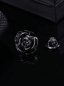 1 件优雅优质玫瑰胸针，男士时尚翻领装饰配饰，适合日常佩戴 - 胸針 - 查看 18