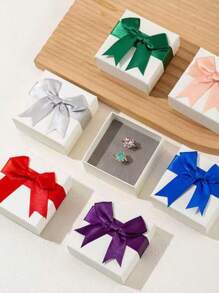 1 Pc Korean Style Gift Packaging With Bow-Knot & Chiffon Ribbons, Suitable For Valentine's Day Decor, Wedding Accessories DIY Birthday Decorations Party Decorations Gift Bags