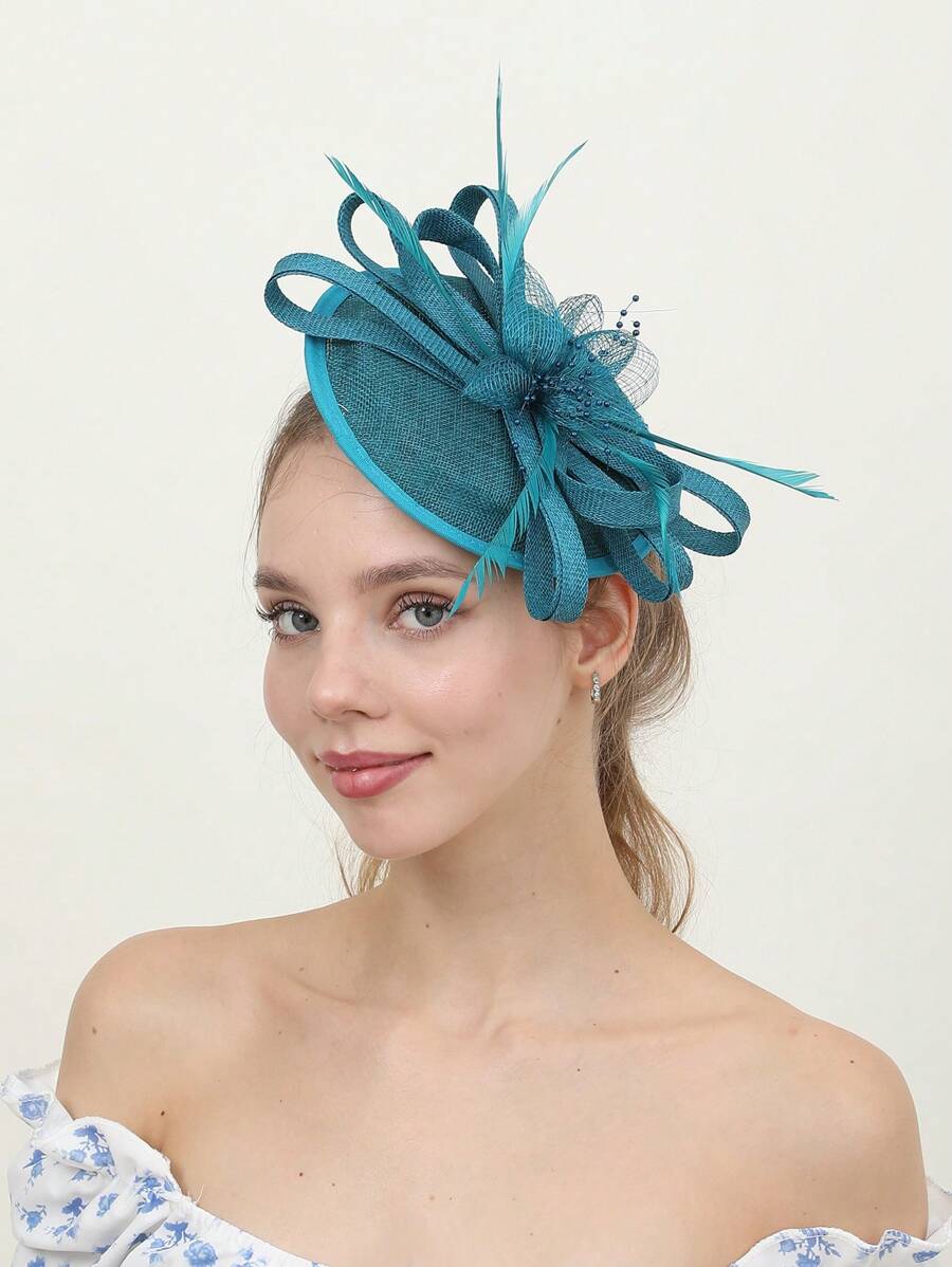 Elegant Ladies Small Hat, British Retro Photo Shoot Headdress, Aristocratic Clothing Shanghai Nightclub Headdress, Derby Hat, Ball Gown, Bridal Wedding Photography Accessories