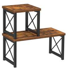 Desk Shelf, 15.7" Desktop Shelf Organizer, Freestanding Small Desktop Bookshelf, 2 Tier Independent Stackable Desk Display Rack, Desk Organizer Shelf For Office, Dorm, Home