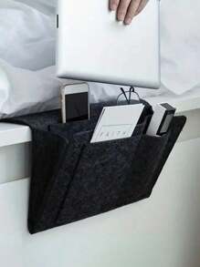 1 pièce Sac de rangement suspendu de chevet élégant, sac de rangement de chevet pliable sans perçage, sac organisateur suspendu pour lit de dortoir, support et pochette suspendu pour table de chevet, porte-téléphone et porte-télécommande de canapé, porte-mouchoirs, pour livres, télécommandes, téléphones, lunettes, organisateur gain de place pour salon, chambre à coucher, maison, dortoir - Multicolore - Voir 10