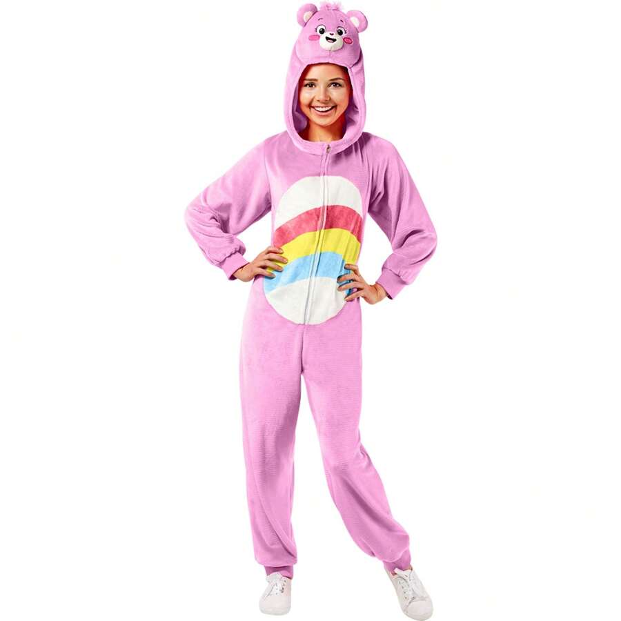 Rubies CARE BEARS Cheer Bear Costume - Original And Fun Design Costume - Cheer Bear Costume - Perfect For Parties And Carnival - Easy To Put On And Take Off Comfortable And Light Fabric - Multicolor - View 1