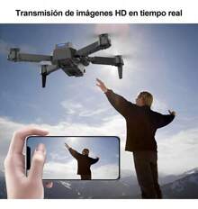 Nuevo E88(3 pilas) RC Drone 4K Professinal Con 1080P Gran Angular Doble HD Cámara Plegable RC Helicóptero WIFI FPV Altura Hold - Negro - Ver 4