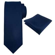 Zweiteiler, Herren Einfarbige Mikrofaser Krawatte und Einstecktuch Kombination, sehr geeignet als Herrengeschenk, passend, Hochzeiten, Bräutigame, Trauzeugen, Dates, Abendessen, Feste und andere Anlässe