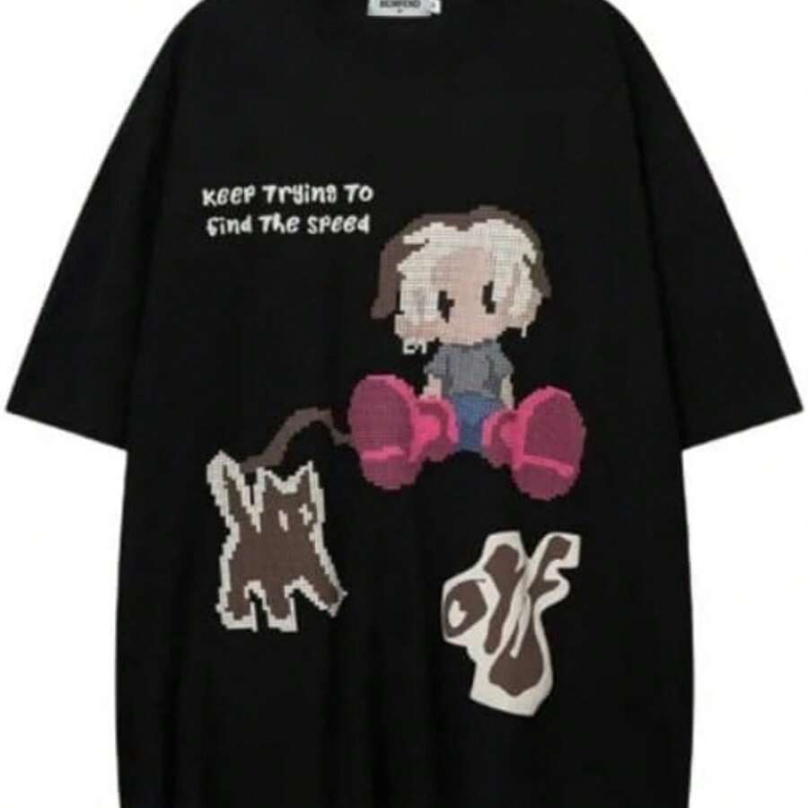 Plus Size Halloween Shirts For Women Pumpkin Graphic Tshirt Oversized Fall Casual Tee Tops - Black - View 1
