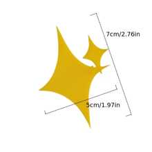 2pcs Y2K Style Cute Geometric Star Shape Plastic Duck-Bill Hair Clips, Suitable For Side And Bangs, High Aesthetic Travel Hair Accessory, Fit For Age 14+ Years, Plastic Material