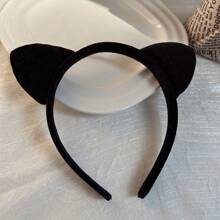 Sanrio Sanrio Leopard Print Hair Band Hello Kitty Cartoon Wash Face Wash Hair Band Hello Kitty Masquerade Dress Up Hello Kitty Cute Hair Decoration Hello Kitty Head Broken Hair Cutter Theme Will Play Props