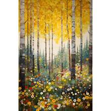 1 幅抽象花卉帆布画现代花卉印刷海报墙壁艺术画适用于客厅家居卧室装饰教室无框架