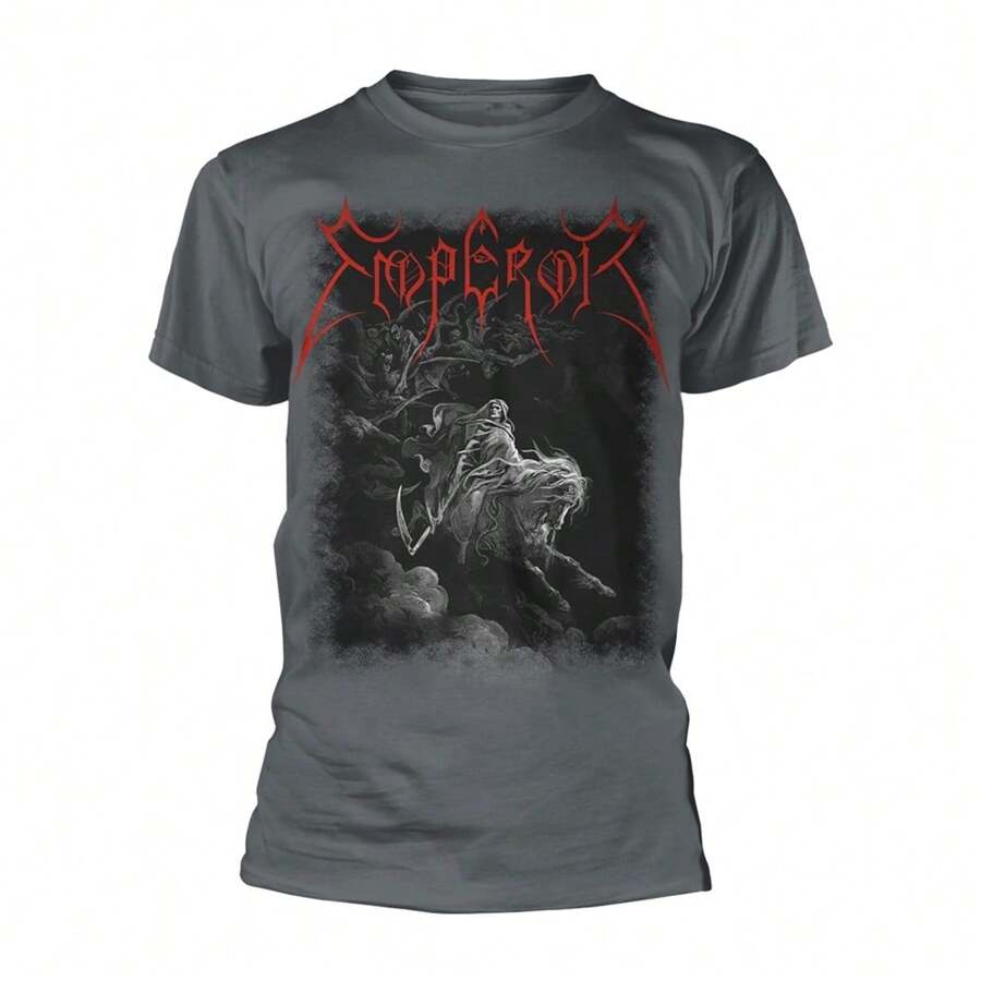 Emporer | Official Band T-Shirt | Rider 2019 (Charcoal) - 48-Hour Fast Shipping!  - Grey - View 1