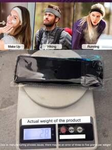 4 件装瑜伽、篮球、跑步运动吸汗带、户外运动健身吸汗头带、头巾、头带 - 彩色 - 查看 3