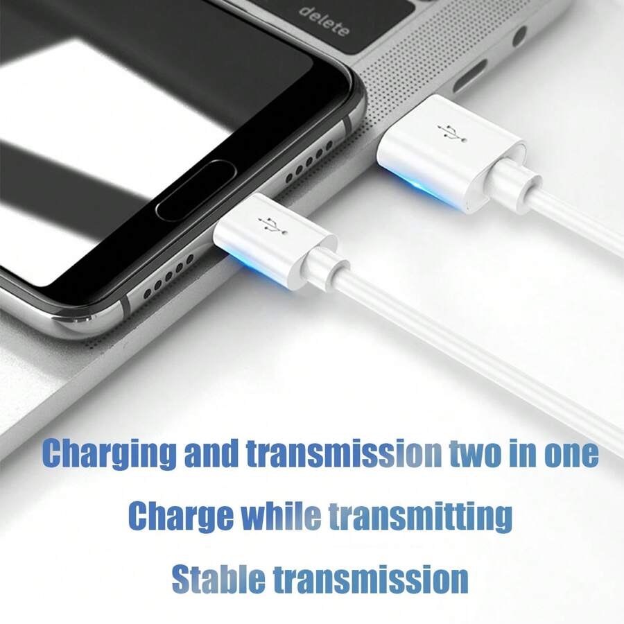 Micro 5-Pin Data Cable,White Micro 5-Pin Data Cable - 1 Meter Long ...