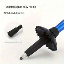 Outdoor Ultralight Aluminum Trekking Pole Shock Absorbent Collapsible Trekking Pole Suitable For Outdoor Camping Mountaineering And Travel