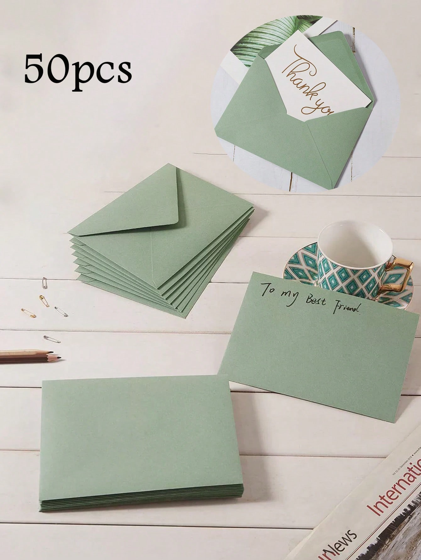 Elegant and simple invitation cards and envelopes,...