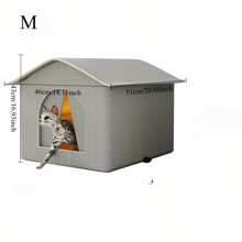 Casa impermeable para gato callejero con soporte para uso en exteriores, casa de gato salvaje cerrada, carpa para mascotas a prueba de frío, casa de mascotas cálida para invierno en exteriores - Multicolor - Ver 20