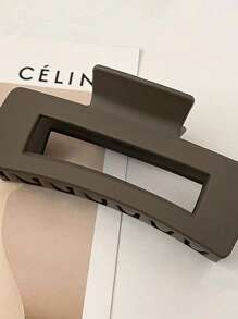 定制方形发夹轻质塑料发夹黑白咖啡复古时尚多功能别致发饰适合日常佩戴、户外、洗脸、沐浴、化妆、服装搭配、首饰装饰、头带夹、优雅时尚女学生发夹装饰