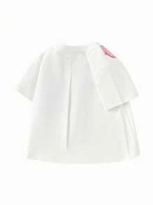 Balabala Girls' Short-Sleeve T-Shirt, 2025 Summer New Design