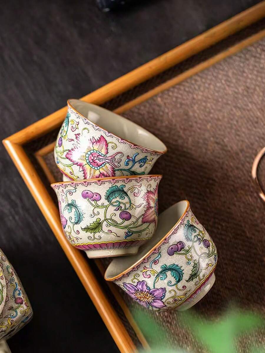 1 chiếc tách trà bằng gốm thủ công hình hoa loa kèn, thiết kế chống trượt, tách trà tinh xảo cao cấp cho gia đình và văn phòng, quà tặng sang trọng cho bạn bè và người lớn tuổi khi trở lại trường - Cây kèn trumpet - Xem 1