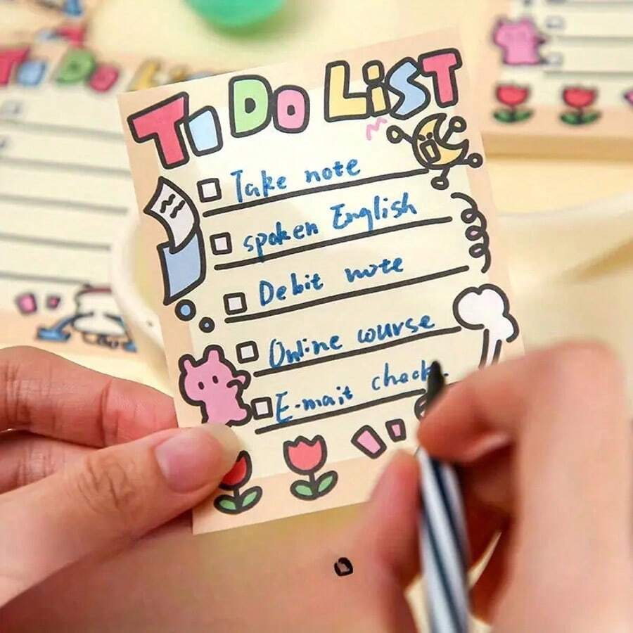 4 stili di bloc notes Mr. Paper con simpatici cartoni animati, serie di graffiti per diari fai-da-te, piccoli e portatili, quaderni per appunti, confezione regalo per San Valentino, Pasqua, compleanno, Capodanno 2025, forniture e regali per il ritorno a scuola (1/2/3 pezzi a colore/stile casuale), adatti per scuola, ufficio, casa - regalo perfetto per studenti e insegnanti - Multicolore - Visualizzare 1