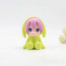 1 bức tượng nhỏ hoạt hình Quintessential Quintuplets, tư thế ngồi Phiên bản Q của bức tượng trang trí Nakano Nino, phong cách ngẫu nhiên - Nhiều màu - Xem 7